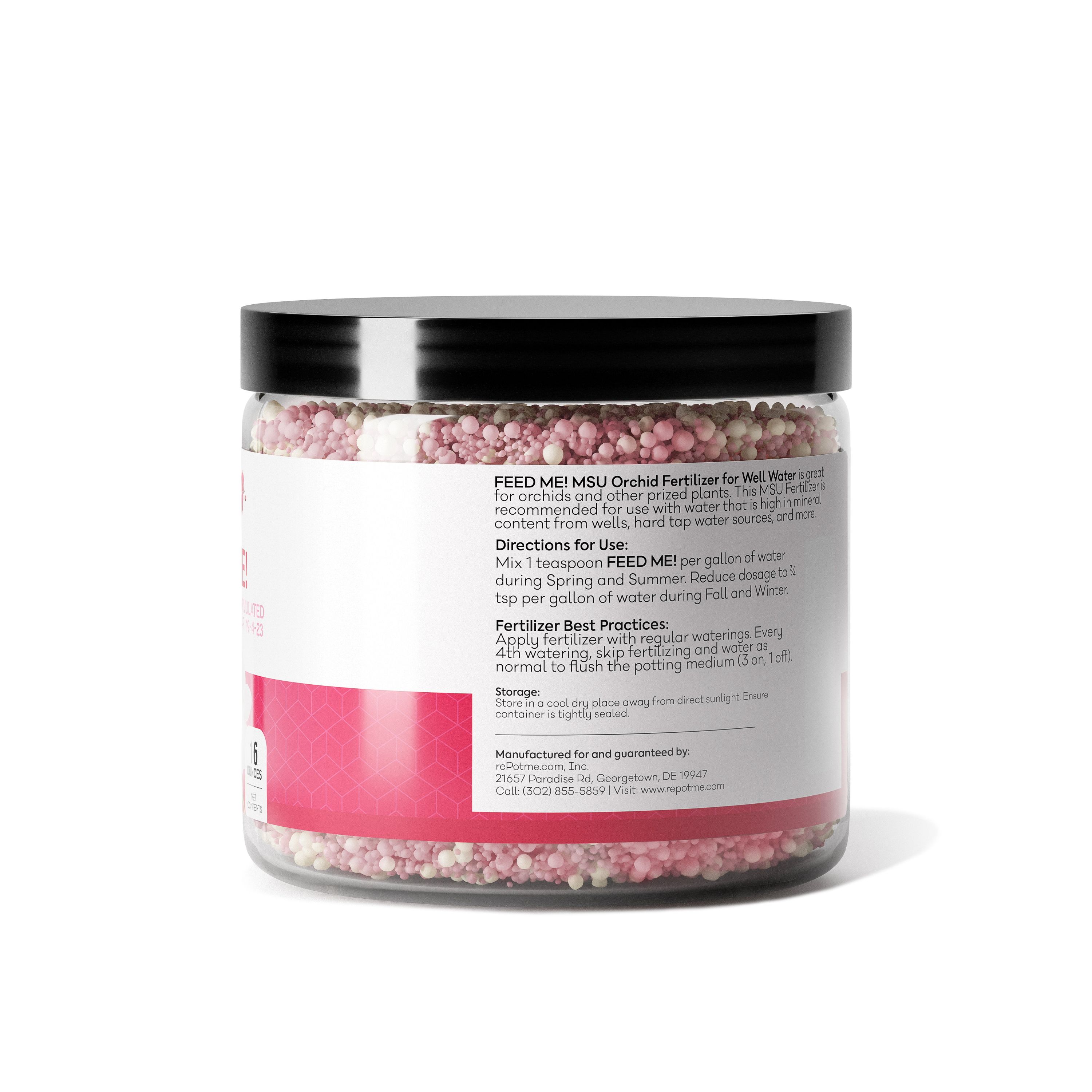 FEED ME! MSU Orchid Fertilizer - Well Water - Granular 16 oz - Image 2