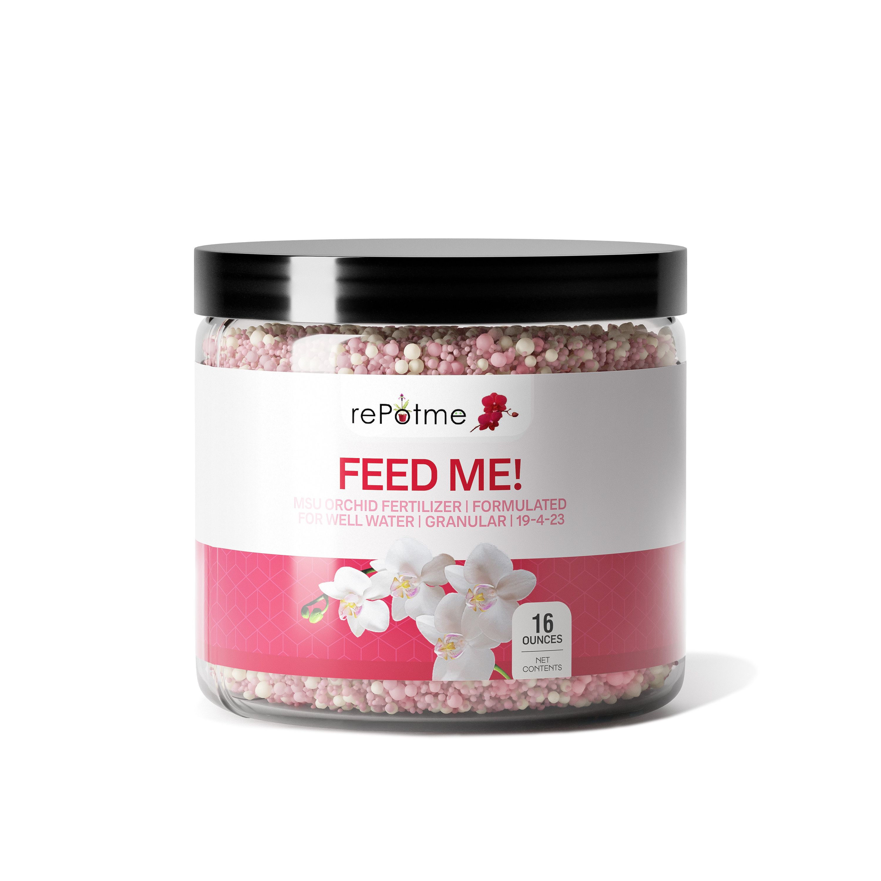 FEED ME! MSU Orchid Fertilizer – Well Water – Granular 16 oz