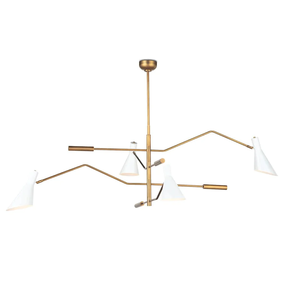 Regina Andrew Spyder 4 Light 60" Wide Linear Chandelier - Image 2