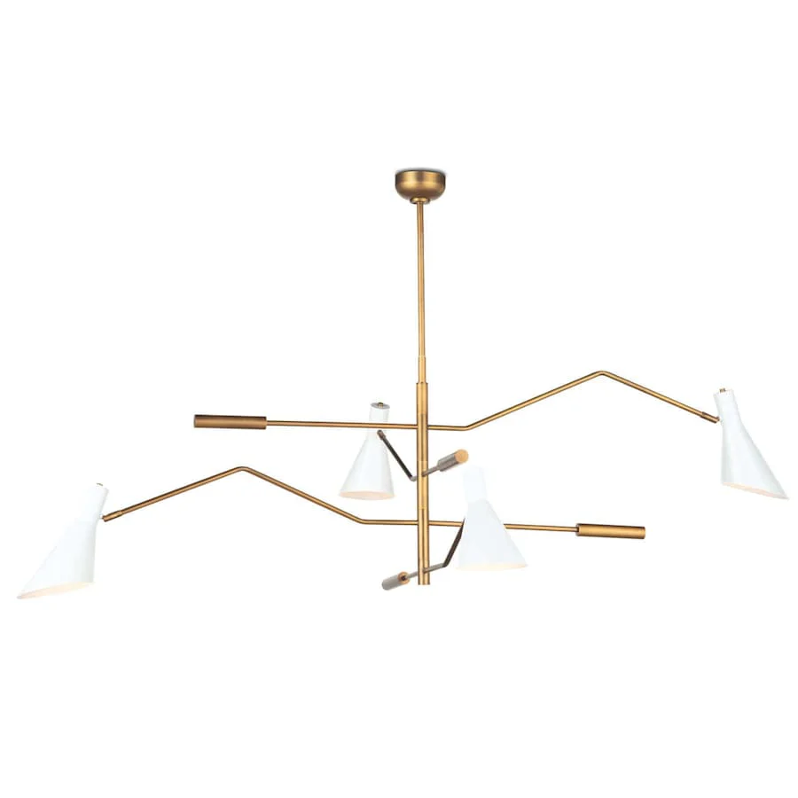 Regina Andrew Spyder 4 Light 60" Wide Linear Chandelier - Image 1