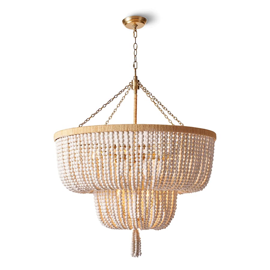 Regina Andrew Coastal Chic 12 Light 32" Wide Beaded Waterfall Chandelier - Image 2