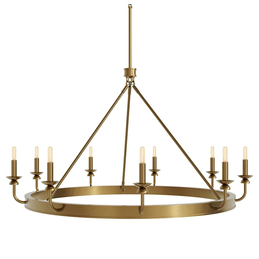 Robert Abbey William 9 Light 49" Wide Chandelier - Image 1