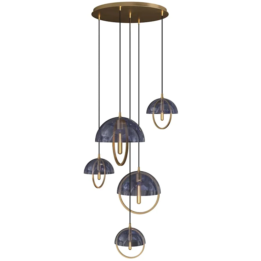 Robert Abbey Mavisten Edition Copernica 5 Light 30" Wide LED Multi Light Pendant - Image 2