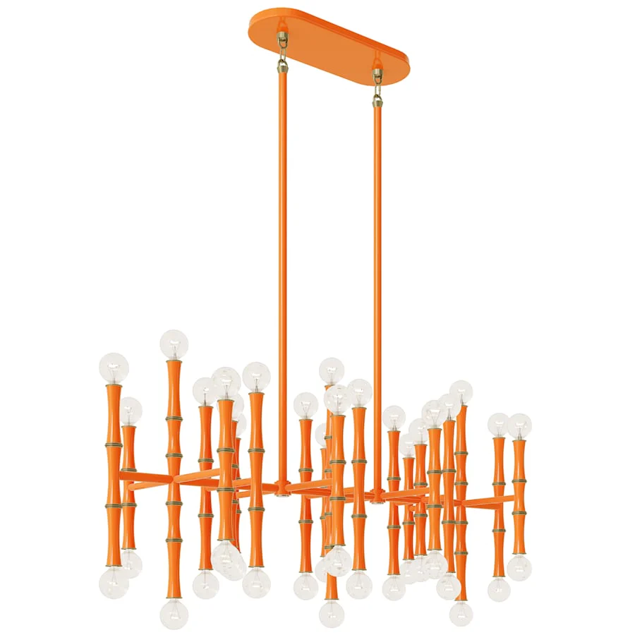 Robert Abbey Kane 42 Light 38" Wide Linear Chandelier - Image 2