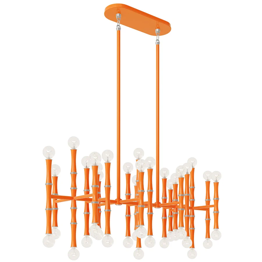 Robert Abbey Kane 42 Light 38" Wide Linear Chandelier - Image 3