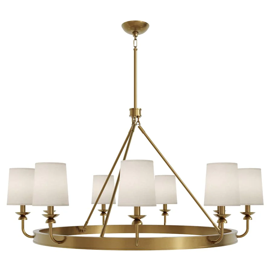 Robert Abbey William 9 Light 49" Wide Chandelier - Image 2