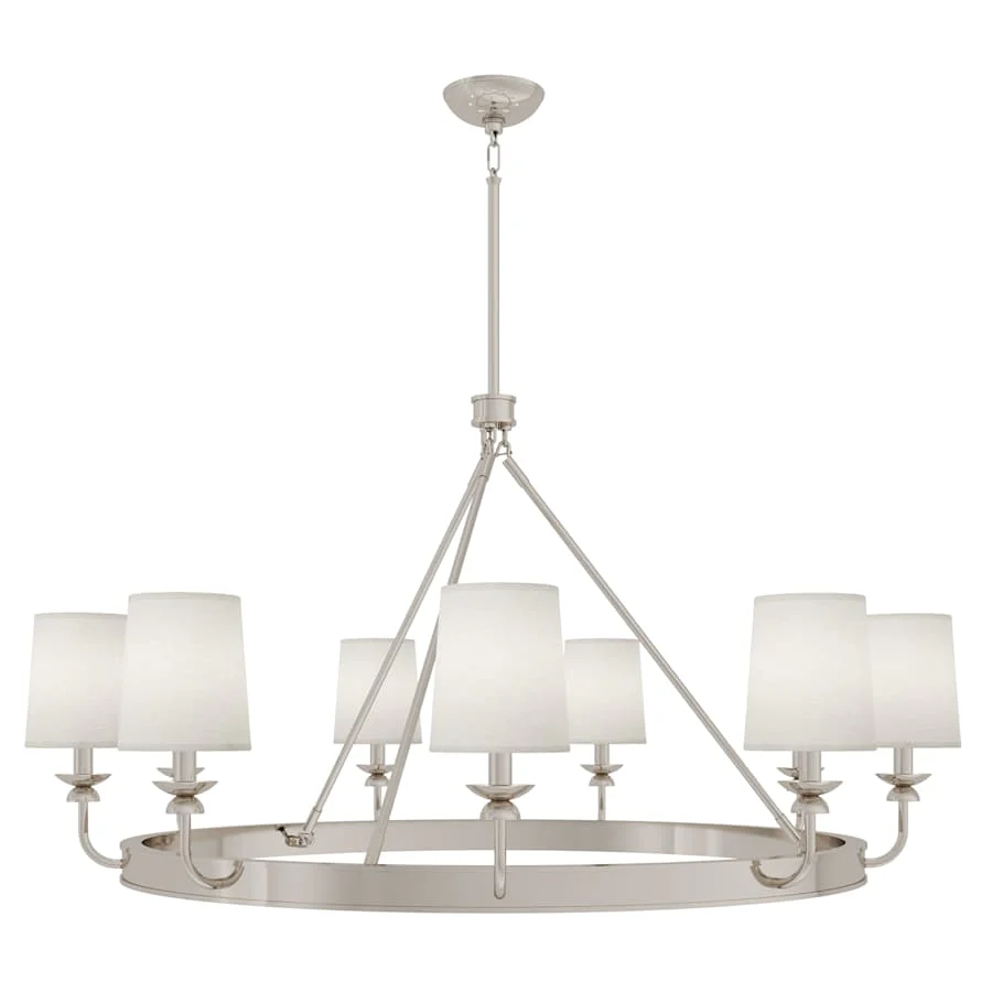Robert Abbey William 9 Light 49" Wide Chandelier - Image 3