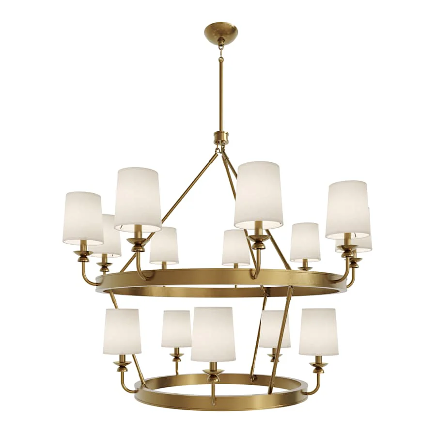 Robert Abbey William 14 Light 49" Wide Chandelier - Image 2