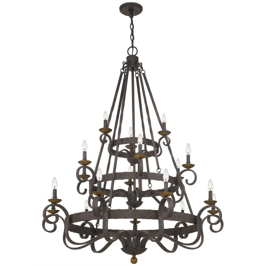 Roseto Kimble 18 Light 48" Wide Taper Candle Chandelier - Image 2