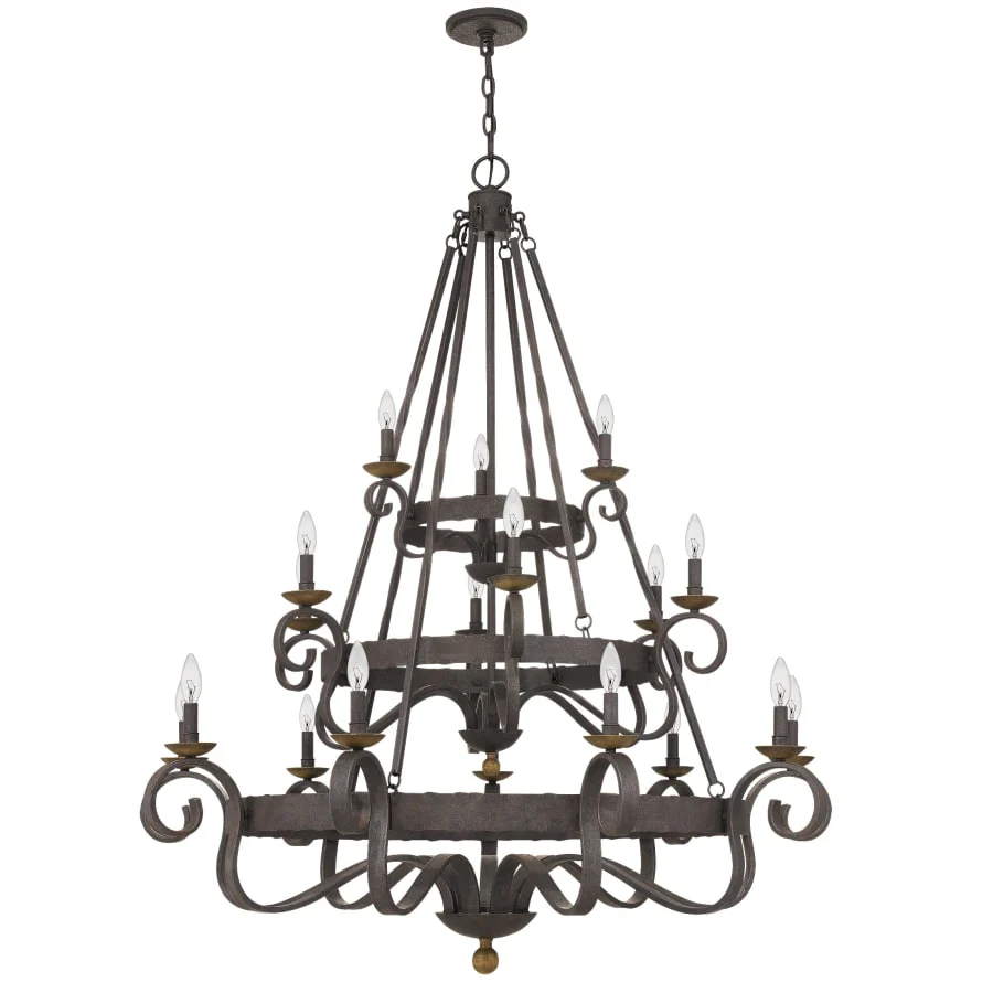 Roseto Kimble 18 Light 48" Wide Taper Candle Chandelier - Image 3