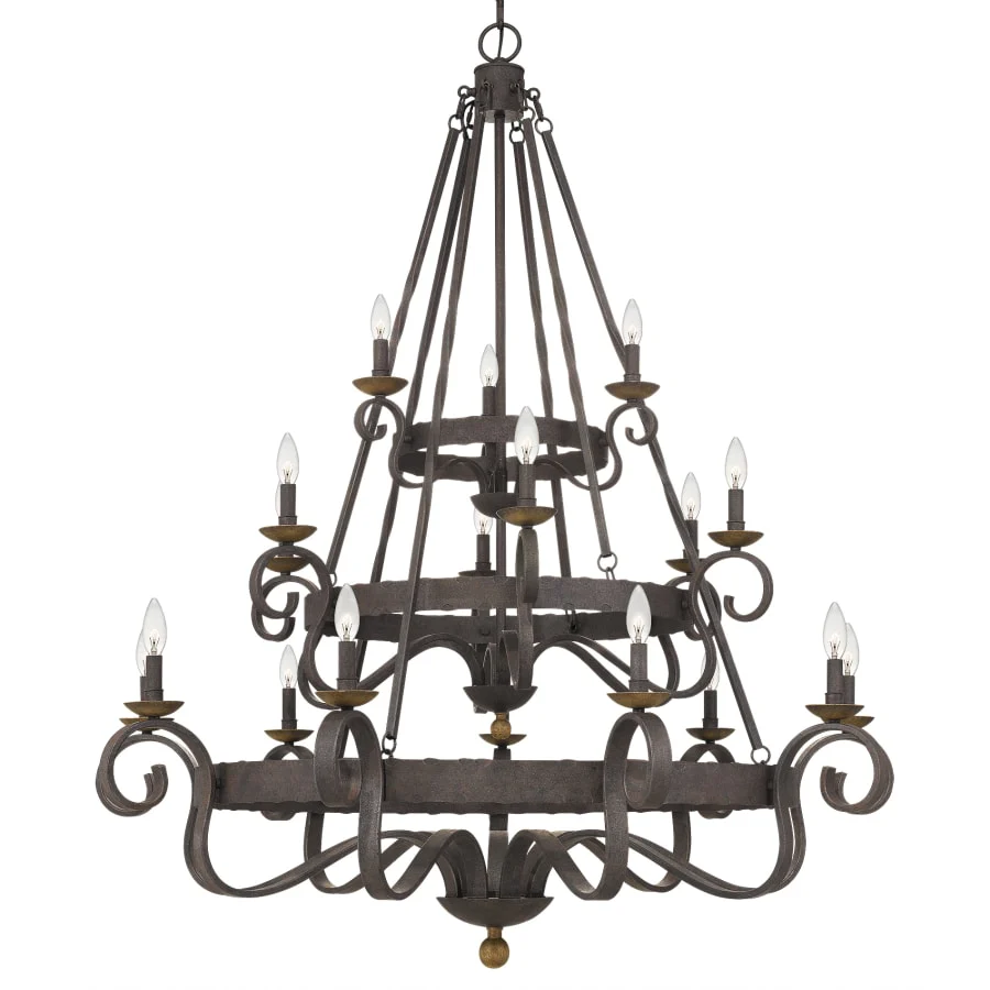 Roseto Kimble 18 Light 48" Wide Taper Candle Chandelier - Image 1