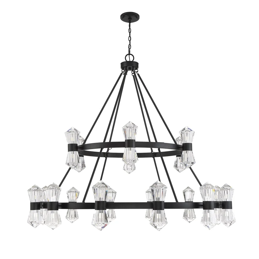 Savoy House Dryden 36 Light 60" Wide LED Crystal Ring Chandelier - Image 2
