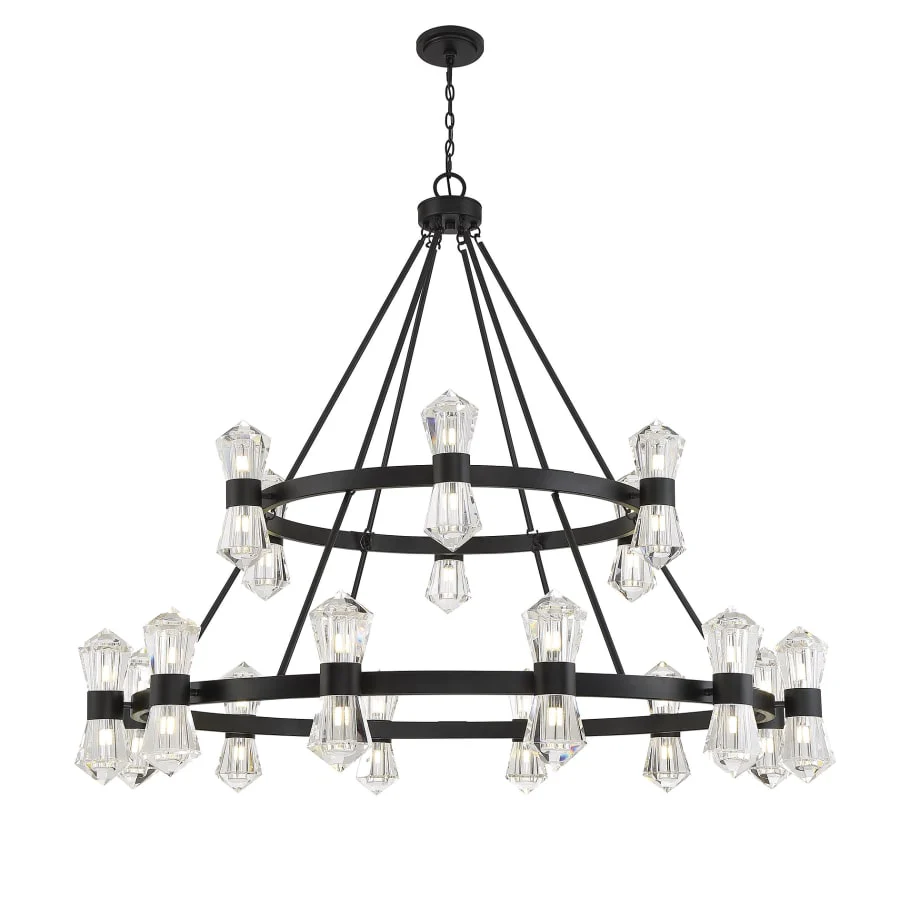 Savoy House Dryden 36 Light 60" Wide LED Crystal Ring Chandelier - Image 3