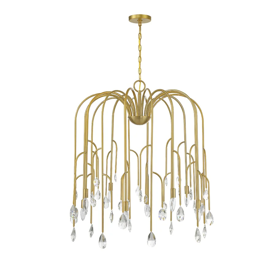 Savoy House Anholt 8 Light 32" Wide Crystal Abstract Chandelier - Image 2