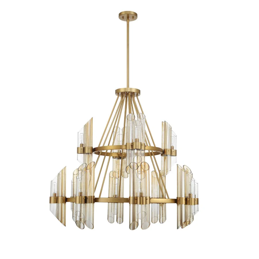 Savoy House Biltmore 12 Light 38" Wide Pillar Candle Ring Chandelier - Image 2