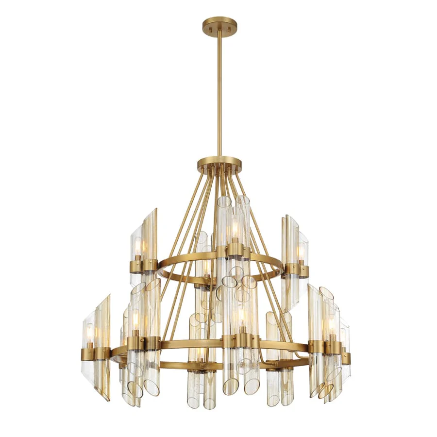 Savoy House Biltmore 12 Light 38" Wide Pillar Candle Ring Chandelier - Image 3