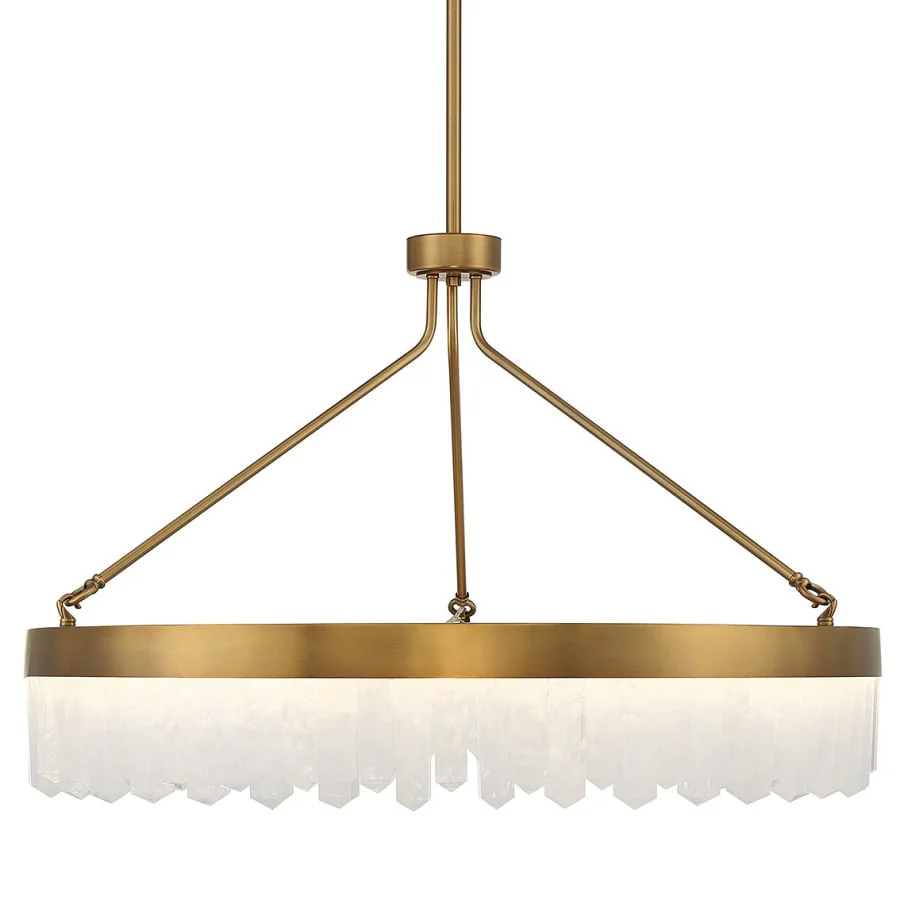 Savoy House Landon 34" Wide LED Crystal Ring Chandelier - Image 1