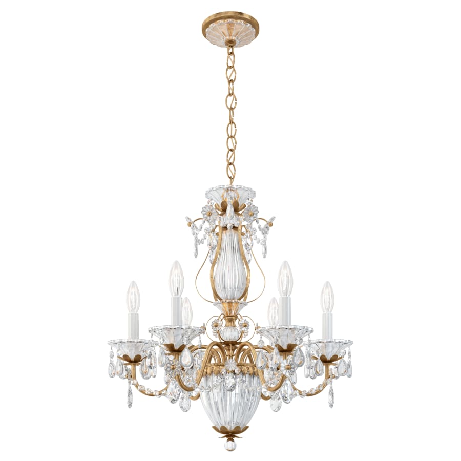 Schonbek Bagatelle 6 Light 21" Wide Crystal Empire Chandelier - Image 1