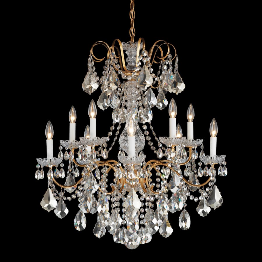Schonbek New Orleans 10 Light 28″ Wide Crystal Chandelier with Heritage Crystals