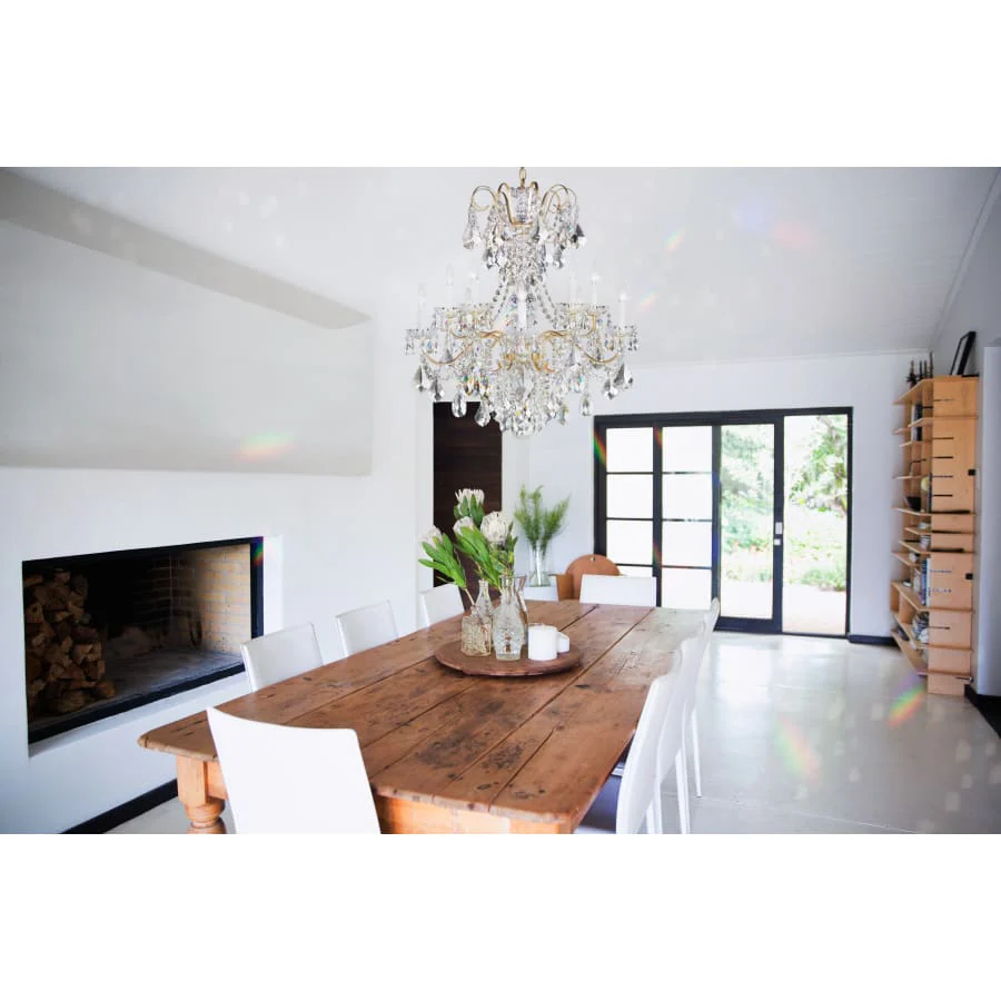 Schonbek New Orleans 10 Light 28" Wide Crystal Chandelier with Heritage Crystals - Image 3