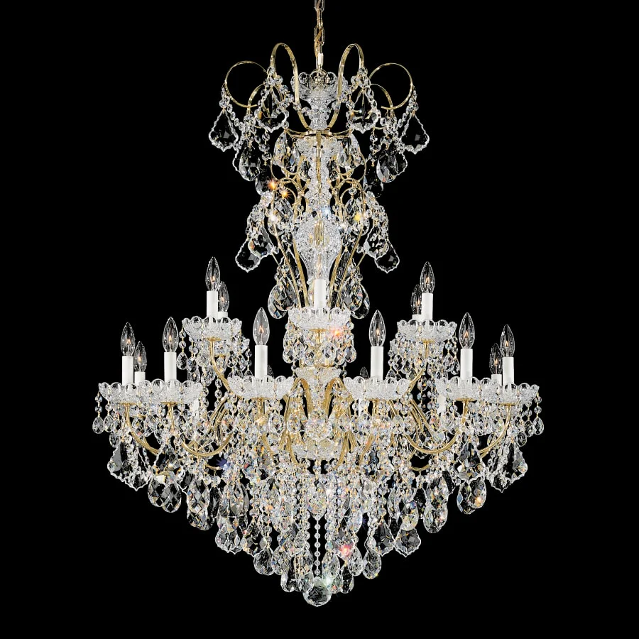 Schonbek New Orleans 18 Light 36" Wide Crystal Chandelier with Heritage Crystals - Image 1