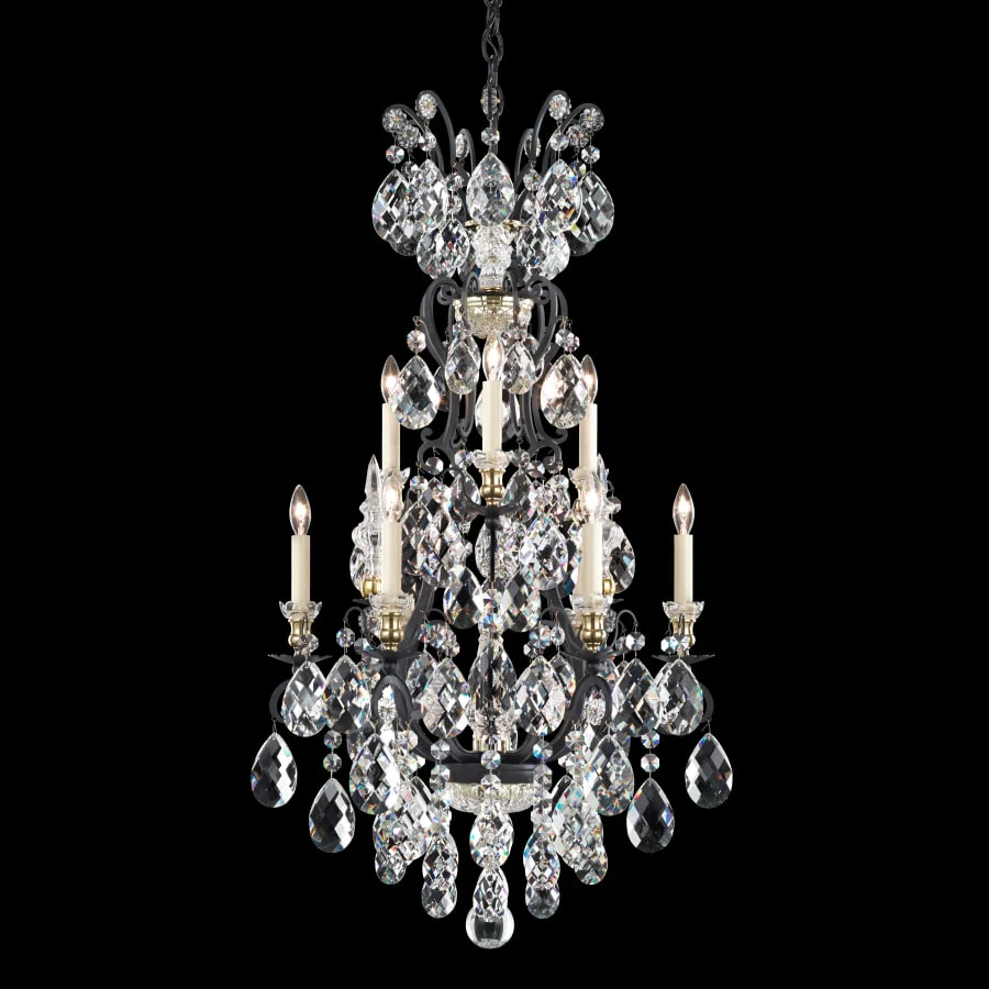 Schonbek Renaissance 9 Light 21" Wide Crystal Chandelier - Image 1