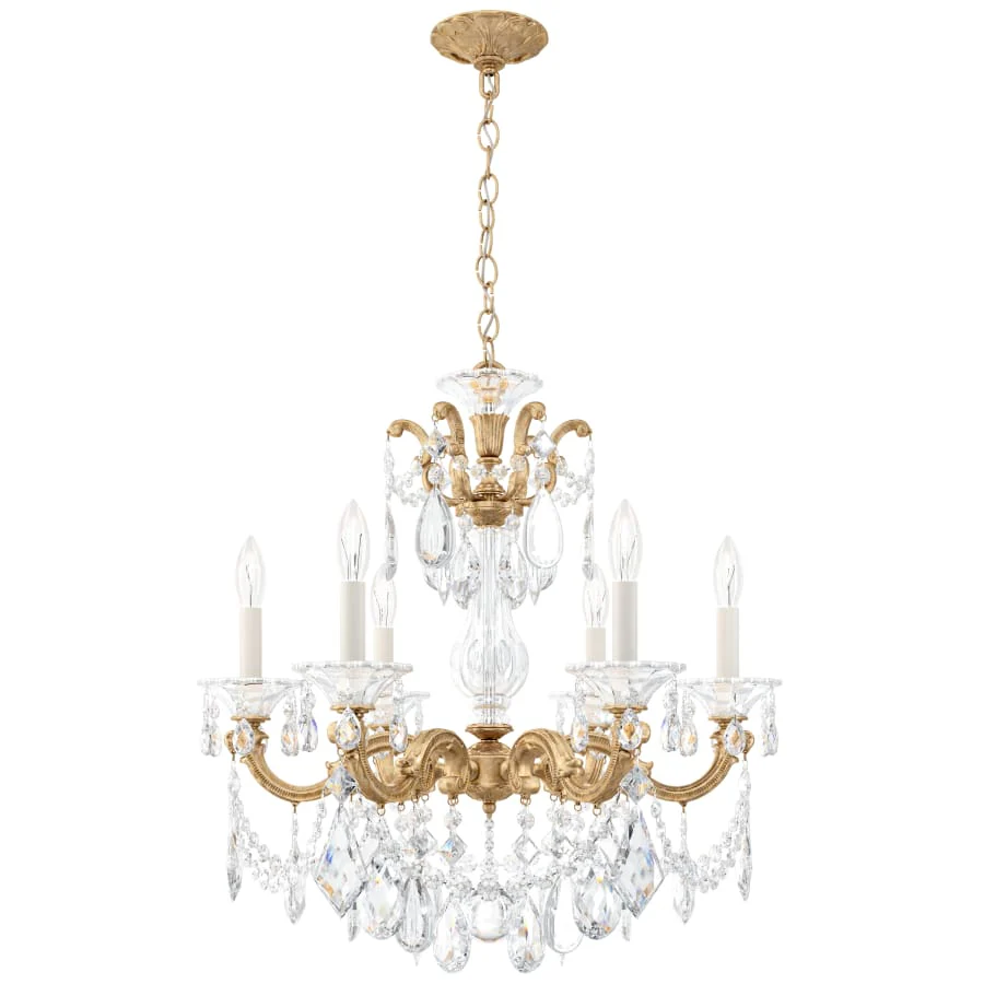 Schonbek La Scala 6 Light 23″ Wide Crystal Chandelier