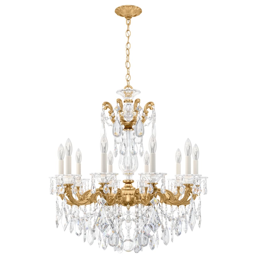 Schonbek La Scala 10 Light 28" Wide Crystal Chandelier - Image 1