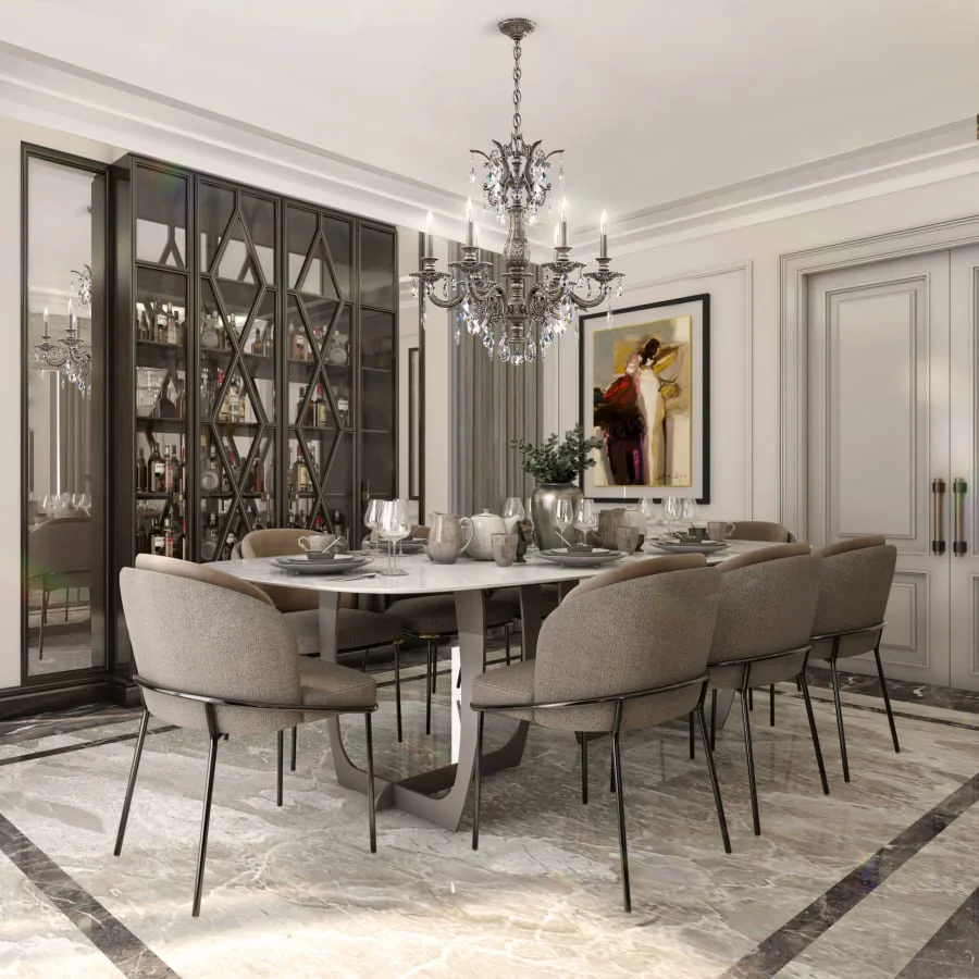 Schonbek Milano 6 Light 24" Wide Crystal Chandelier with Clear Optic Crystals - Image 2
