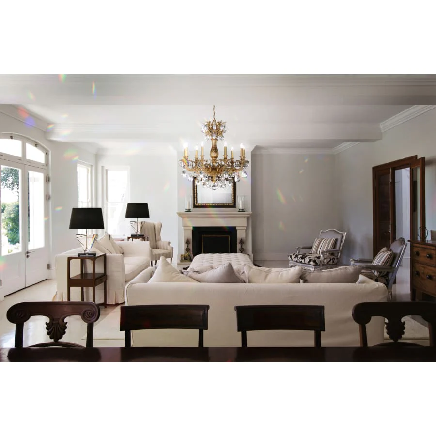 Schonbek Milano 9 Light 30" Wide Crystal Chandelier with Clear Optic Crystals - Image 3