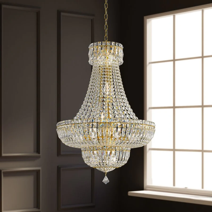Schonbek Petit Crystal Deluxe Pendant with Optic Crystals - Image 1