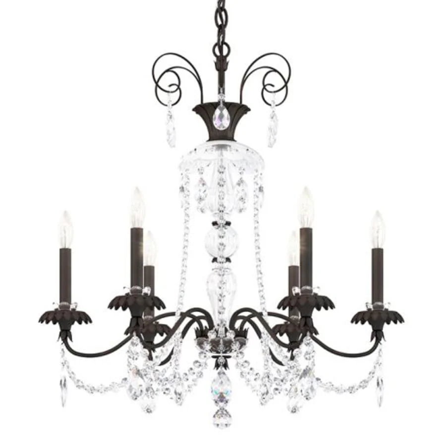 Schonbek Helenia 6 Light 28" Wide Crystal Chandelier with Clear Heritage Crystal Accents - Image 1