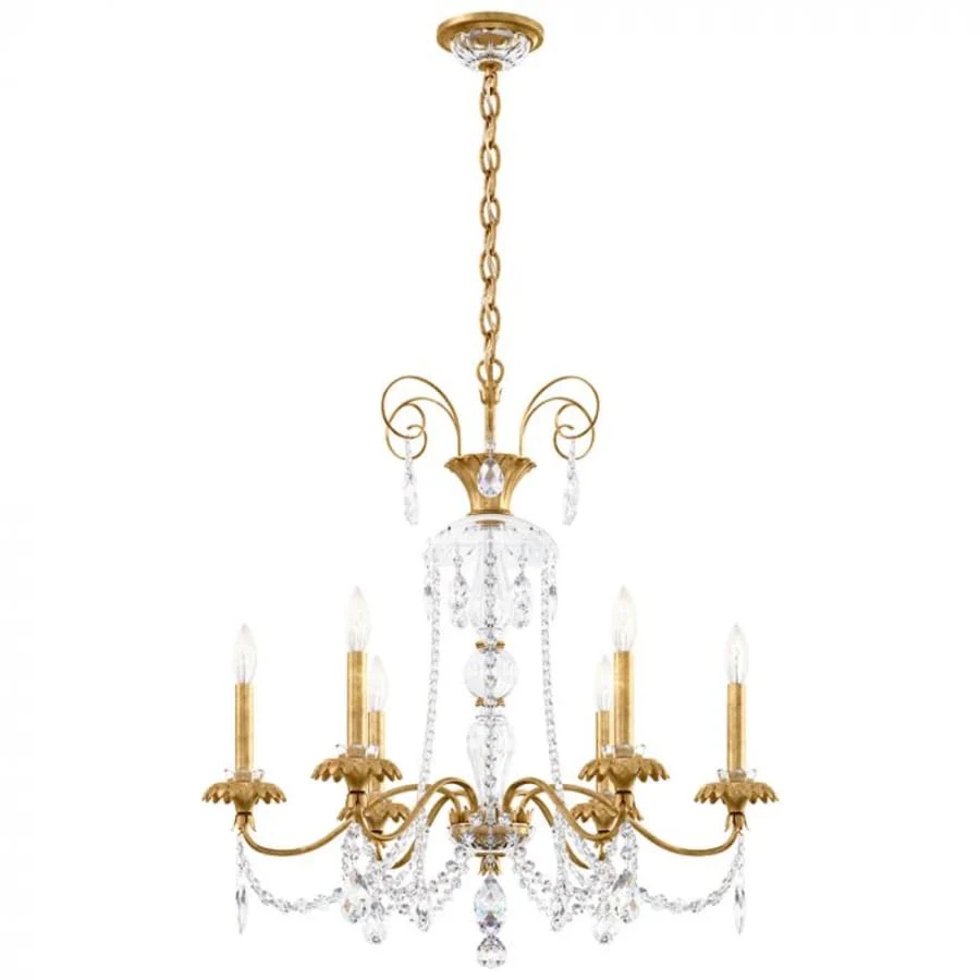 Schonbek Helenia 6 Light 28" Wide Crystal Chandelier with Clear Heritage Crystal Accents - Image 2
