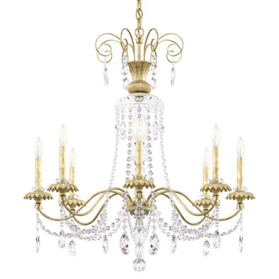 Schonbek Helenia 8 Light 32" Wide Crystal Chandelier with Clear Heritage Crystal Accents - Image 1