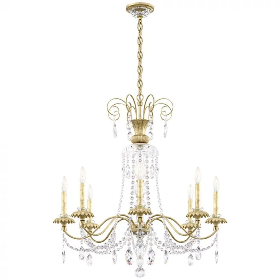 Schonbek Helenia 8 Light 32" Wide Crystal Chandelier with Clear Heritage Crystal Accents - Image 3