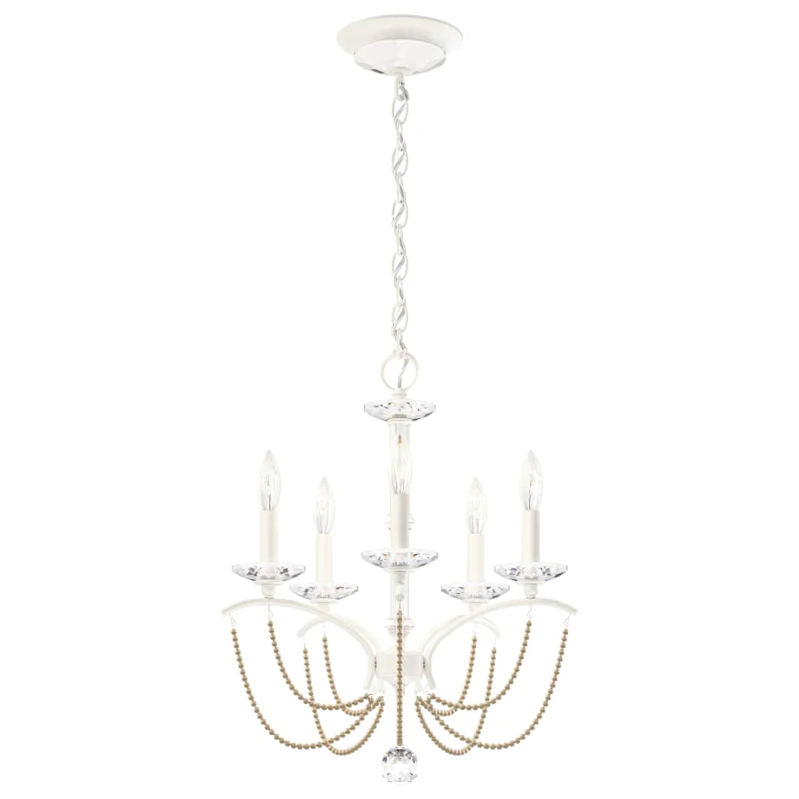 Schonbek Priscilla 5 Light 18" Wide Crystal Chandelier with Bronze Pearl Beads - Image 2