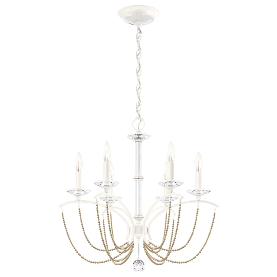 Schonbek Priscilla 6 Light 24" Wide Crystal Chandelier with Bronze Pearl Beads - Image 2