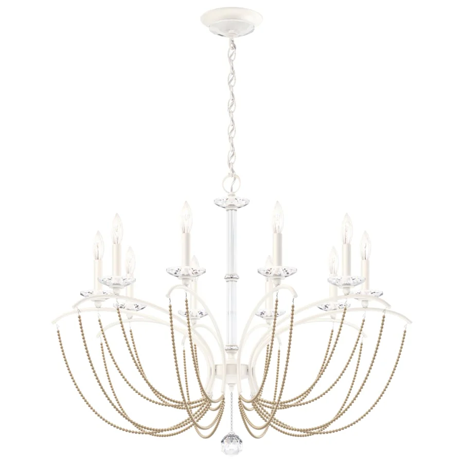Schonbek Priscilla 10 Light 36" Wide Crystal Chandelier with Bronze Pearl Beads - Image 2