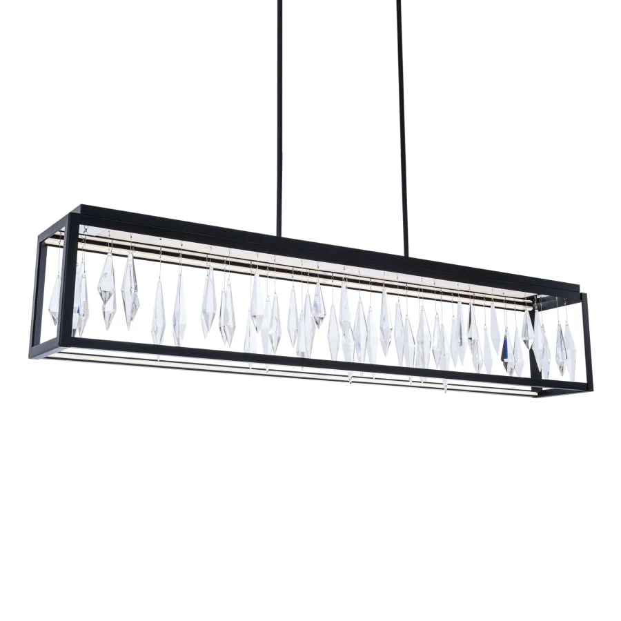 Schonbek Beyond Mirage 54" Wide Switchable Color Temperature LED Crystal Linear Pendant - Image 1