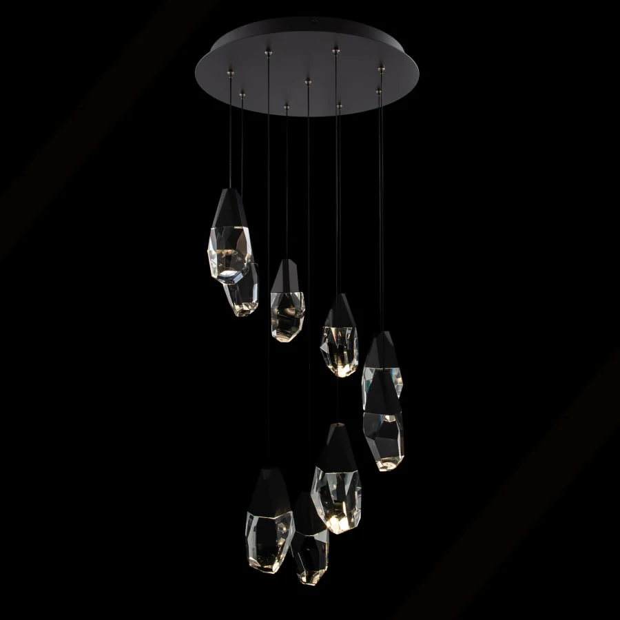 Schonbek Beyond Martini 9 Light 17" Wide LED Clear Optic Crystal Pendant - Image 3
