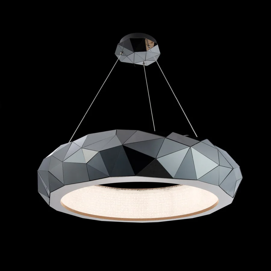 Schonbek Beyond Mosaic 31" Wide Switchable Color Temperature LED Crystal Accented Drum Pendant - Image 2