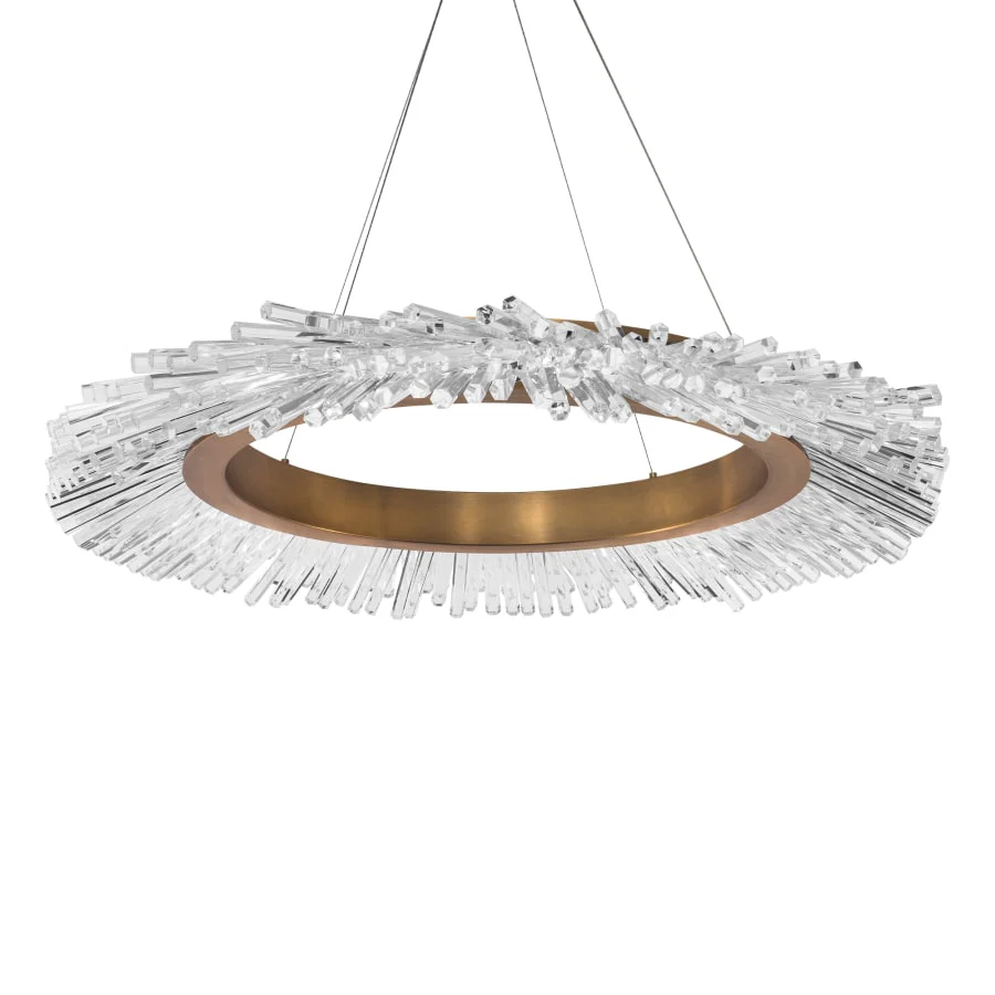 Schonbek Beyond Benediction 37" Wide LED Crystal Ring Chandelier with Clear Optic Crystal - Image 1