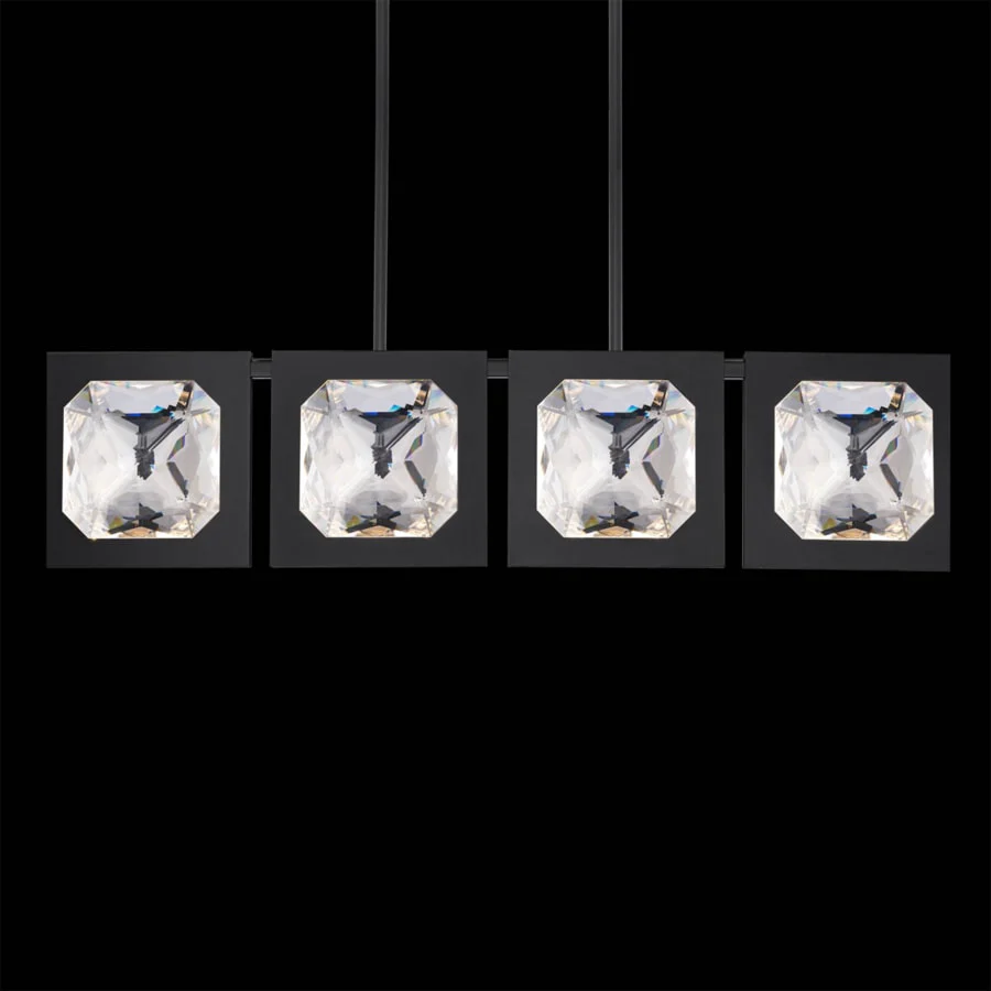 Schonbek Beyond Enchante 43" Wide LED Crystal Linear Pendant with Clear Optic Haze Crystal - Image 2