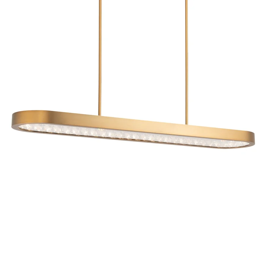 Schonbek Beyond Marquis 47" Wide LED Crystal Linear Pendant - Image 1