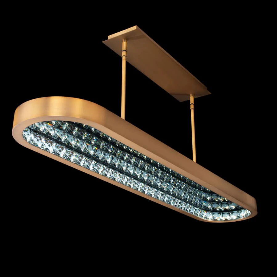 Schonbek Beyond Marquis 47" Wide LED Crystal Linear Pendant - Image 2