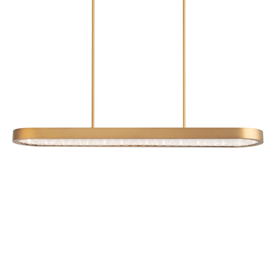 Schonbek Beyond Marquis 47" Wide LED Crystal Linear Pendant - Image 3