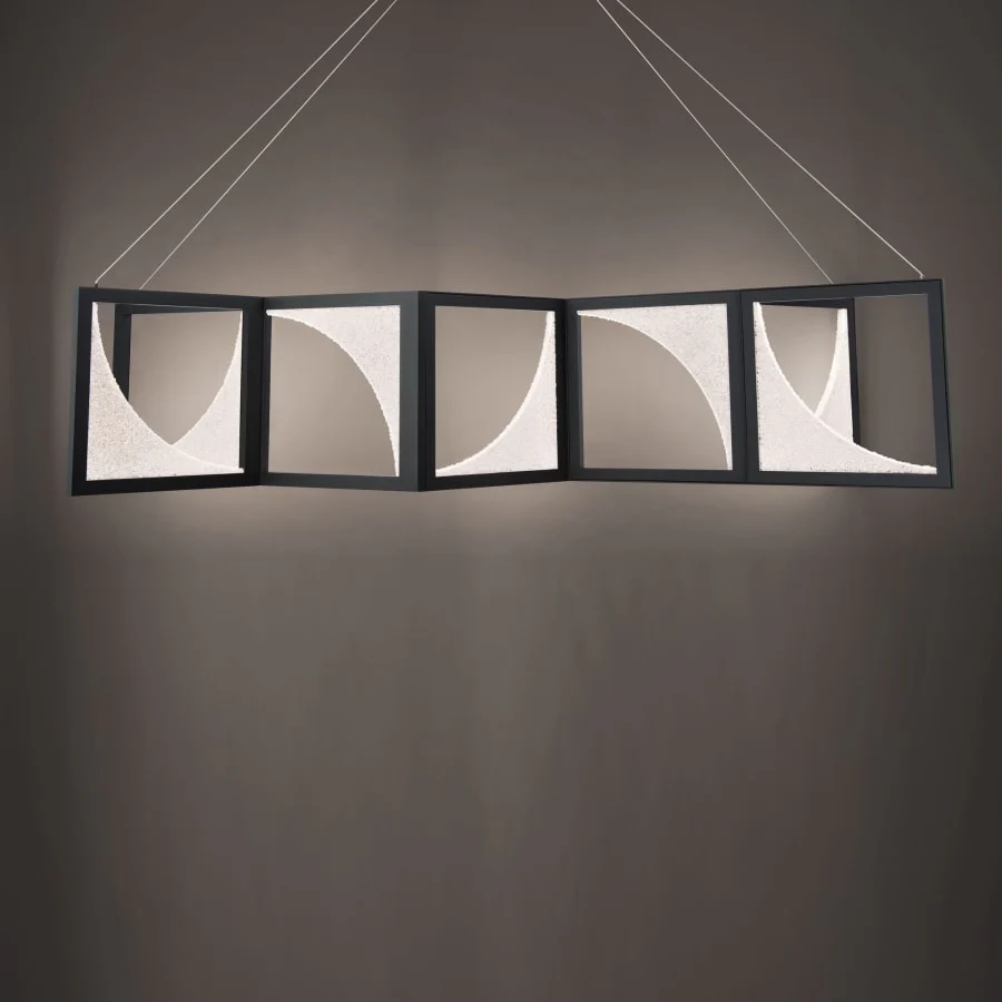 Schonbek Beyond Luna 61" Wide LED Crystal Linear Pendant - Image 3