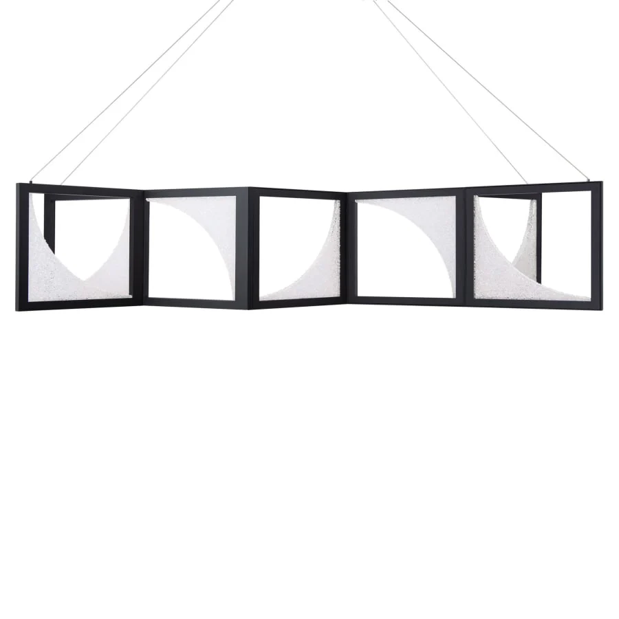 Schonbek Beyond Luna 61" Wide LED Crystal Linear Pendant - Image 1