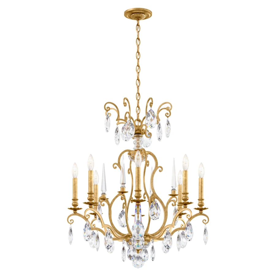 Schonbek Renaissance Nouveau 8 Light 32" Wide Crystal Chandelier with Clear Heritage Crystal Accents - Image 2