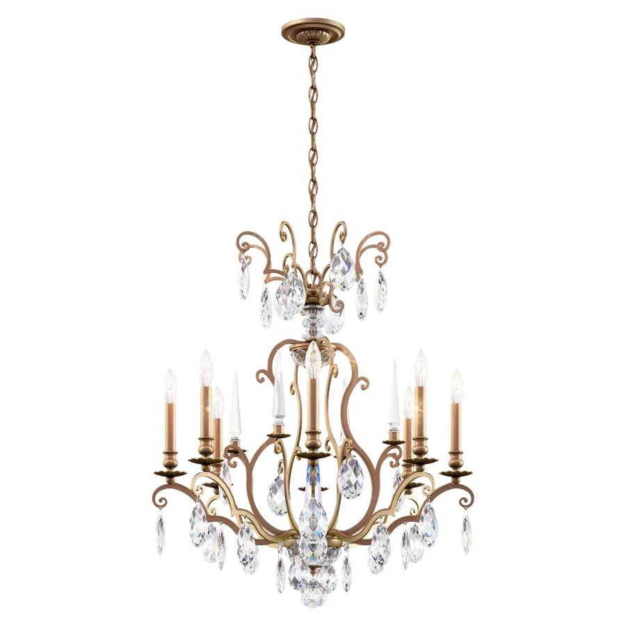 Schonbek Renaissance Nouveau 8 Light 32" Wide Crystal Chandelier with Clear Heritage Crystal Accents - Image 3